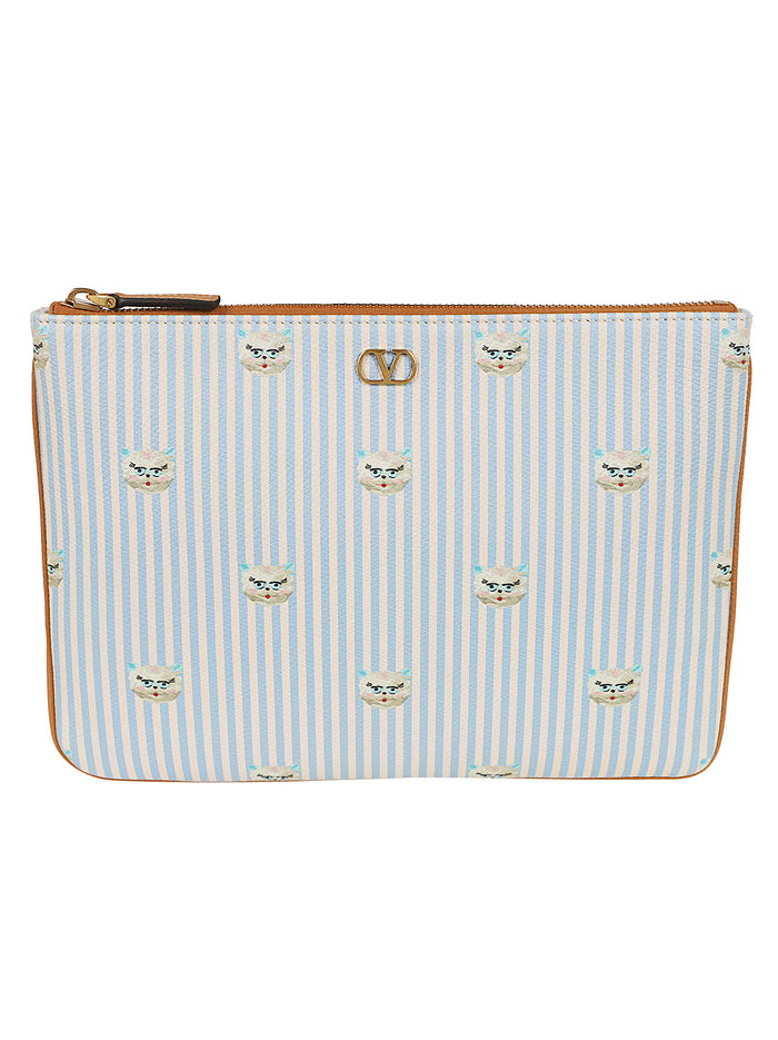 Pouch Vlogo Signature White Borsa