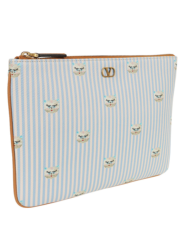 Pouch Vlogo Signature White Borsa