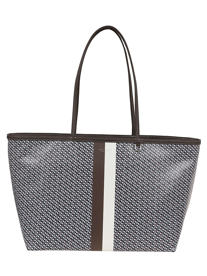 The Racer Tote Blue Cotton Borsa