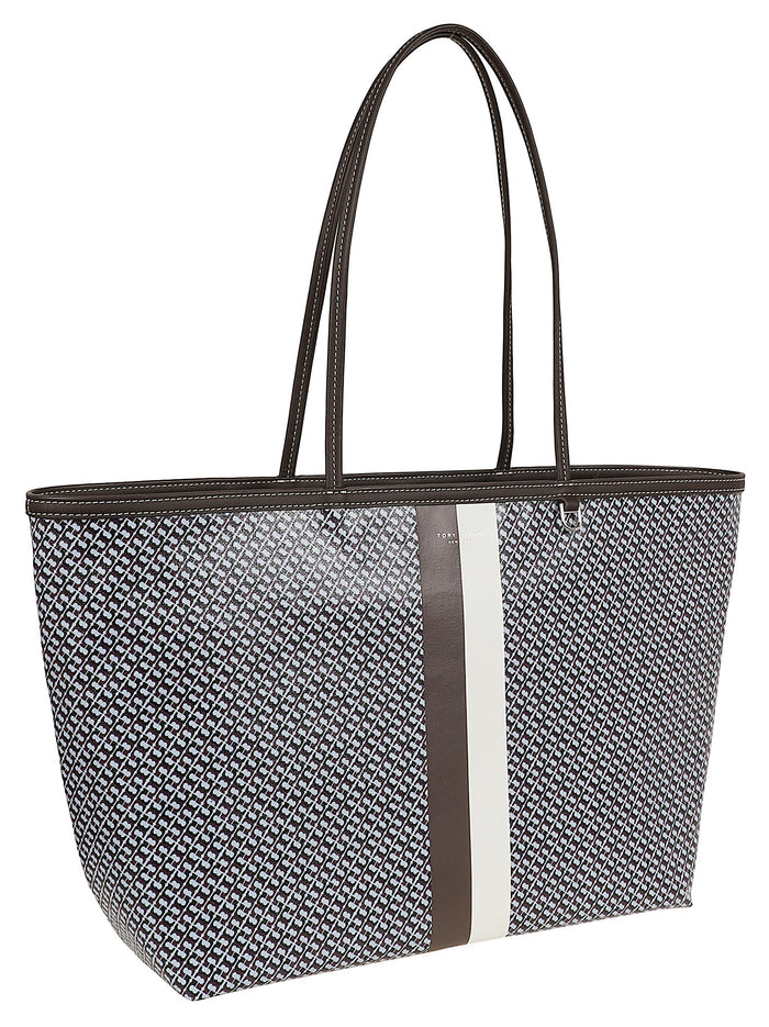 The Racer Tote Blue Cotton Borsa