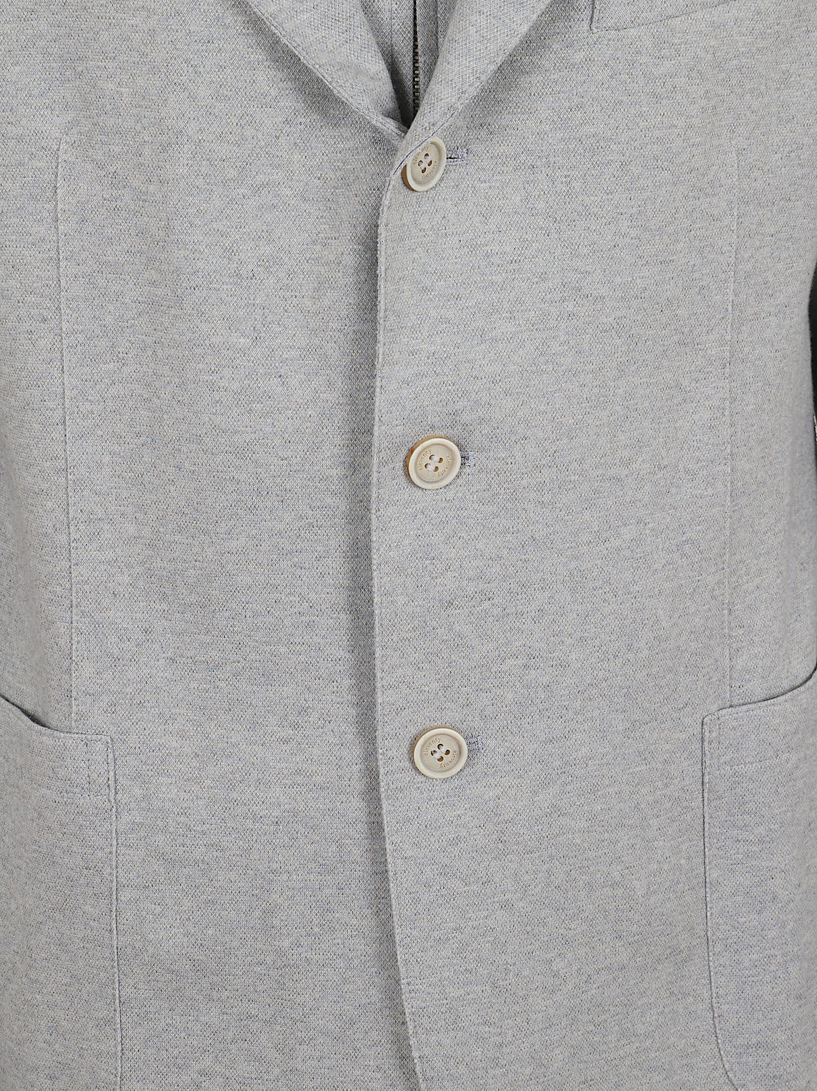 Giacca Blue Cotton Polyamide Elastan