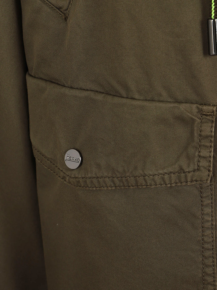 Padded Jacket Green Cotone Giacca