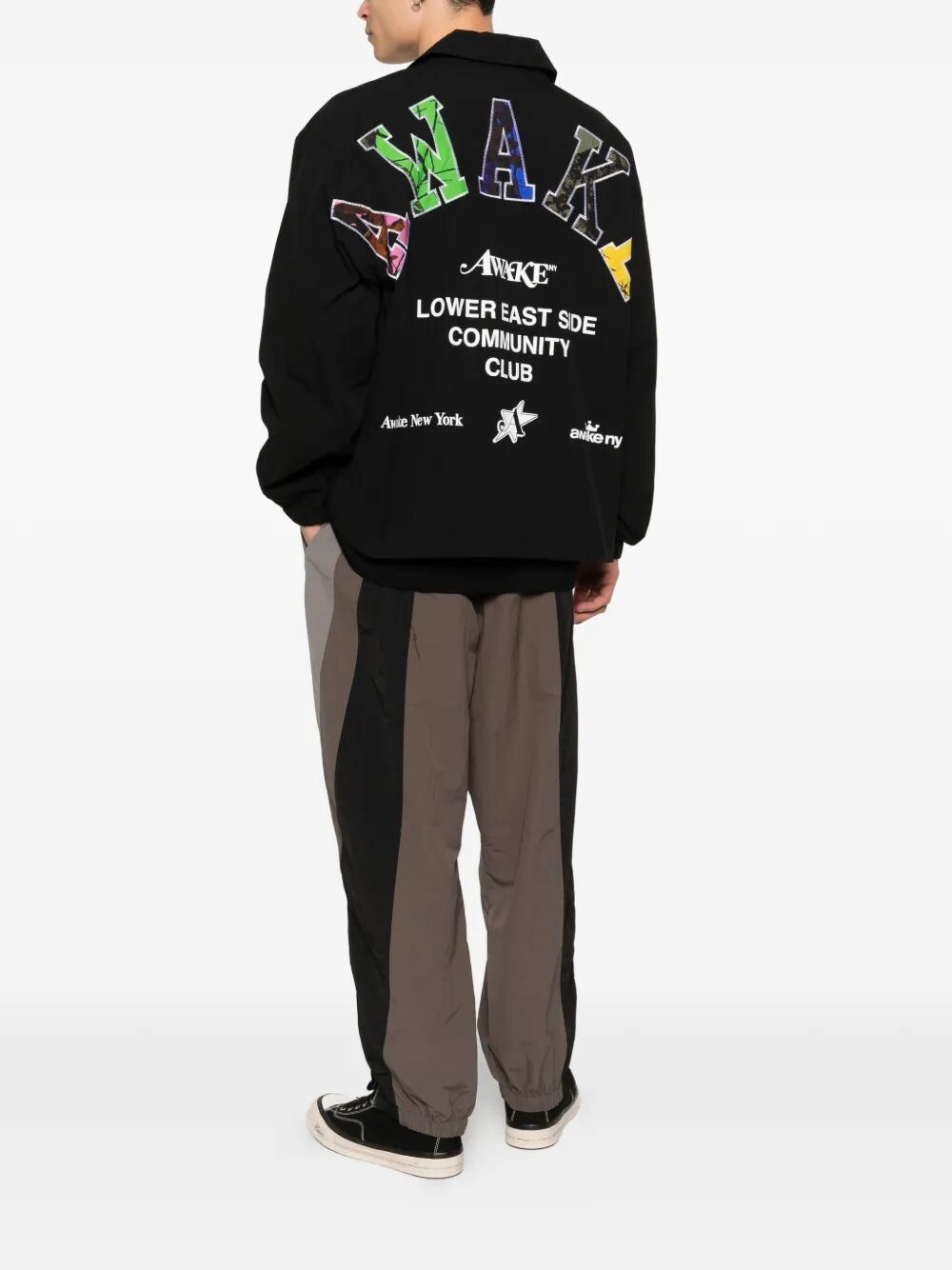 L E S Community Coaches Jacket Black Cotton | Cotton/twill