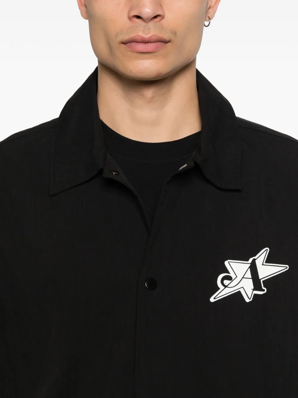 L E S Community Coaches Jacket Black Cotton | Cotton/twill
