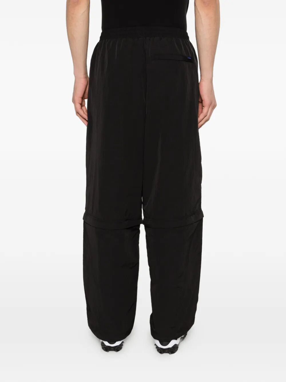 Convertible Nylon Trackie Black Pant