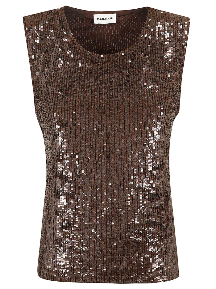 Blusa Brown Pa Ea Camicia