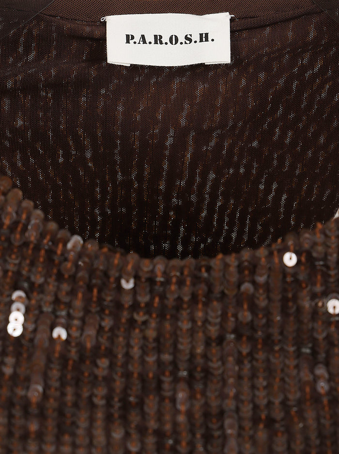 Blusa Brown Pa Ea Camicia