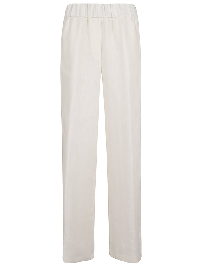 Pantalone Donna Resca Tinto Filo Di Lino White Linen/flax | Pantaloni