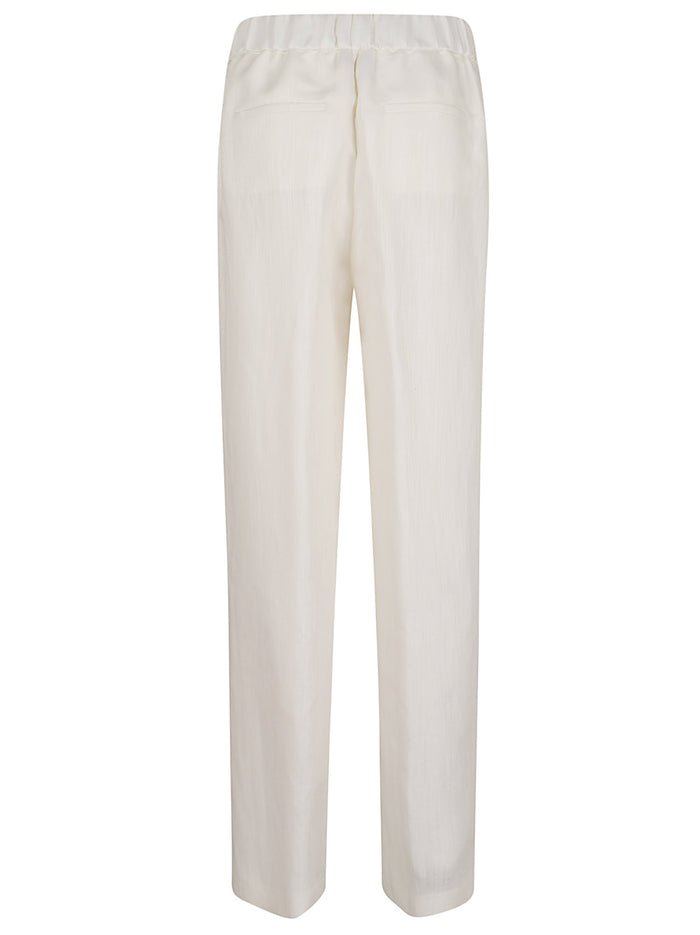 Pantalone Donna Resca Tinto Filo Di Lino White Linen/flax | Pantaloni