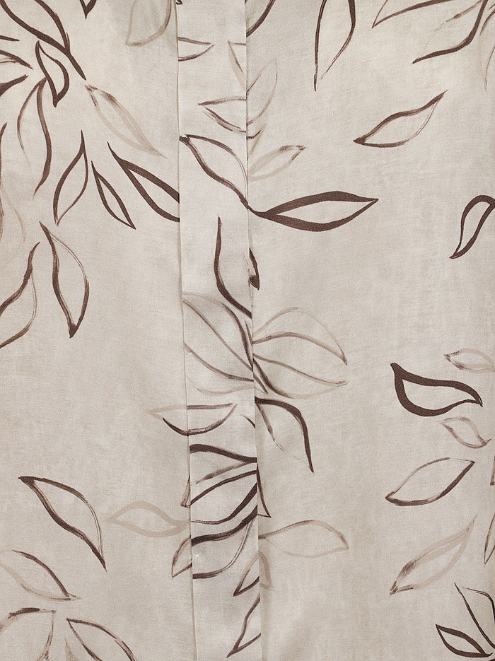 Camicia Raso Fluido Di Viscosa Nude & Neutrals
