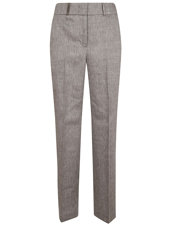 Pantalone Tela Natural Stretch Brown Pantaloni