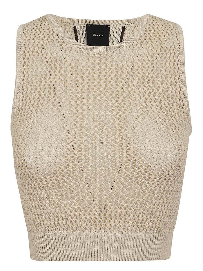 Morus Top Rete Sport Grey Cotton Viscose Maglia