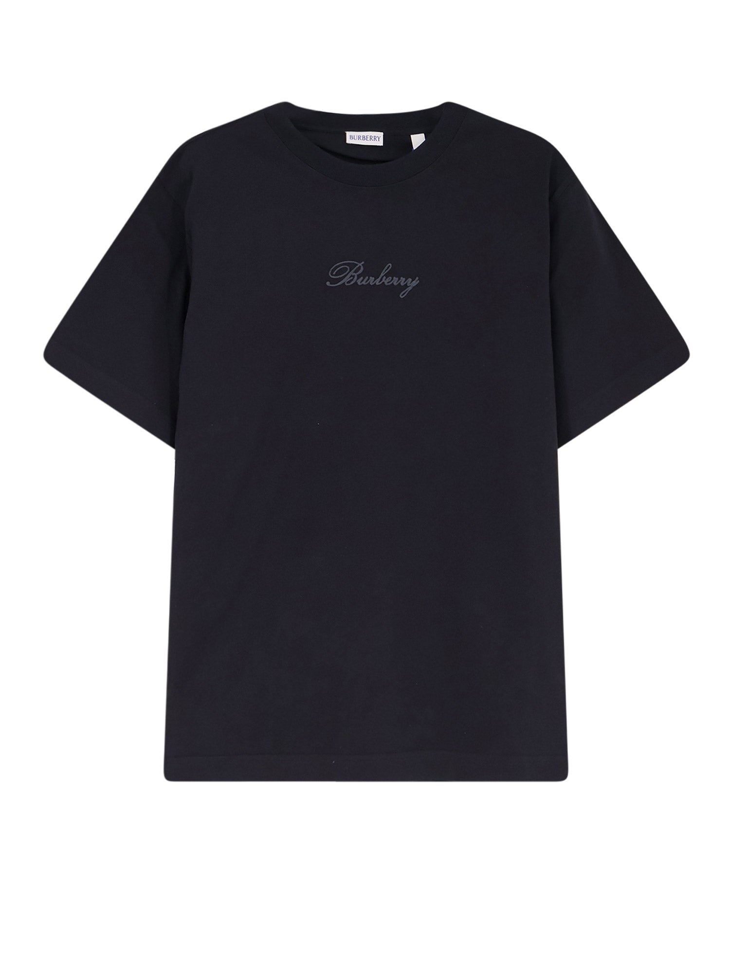 Burberry T-Shirts And Polos Black Cotone