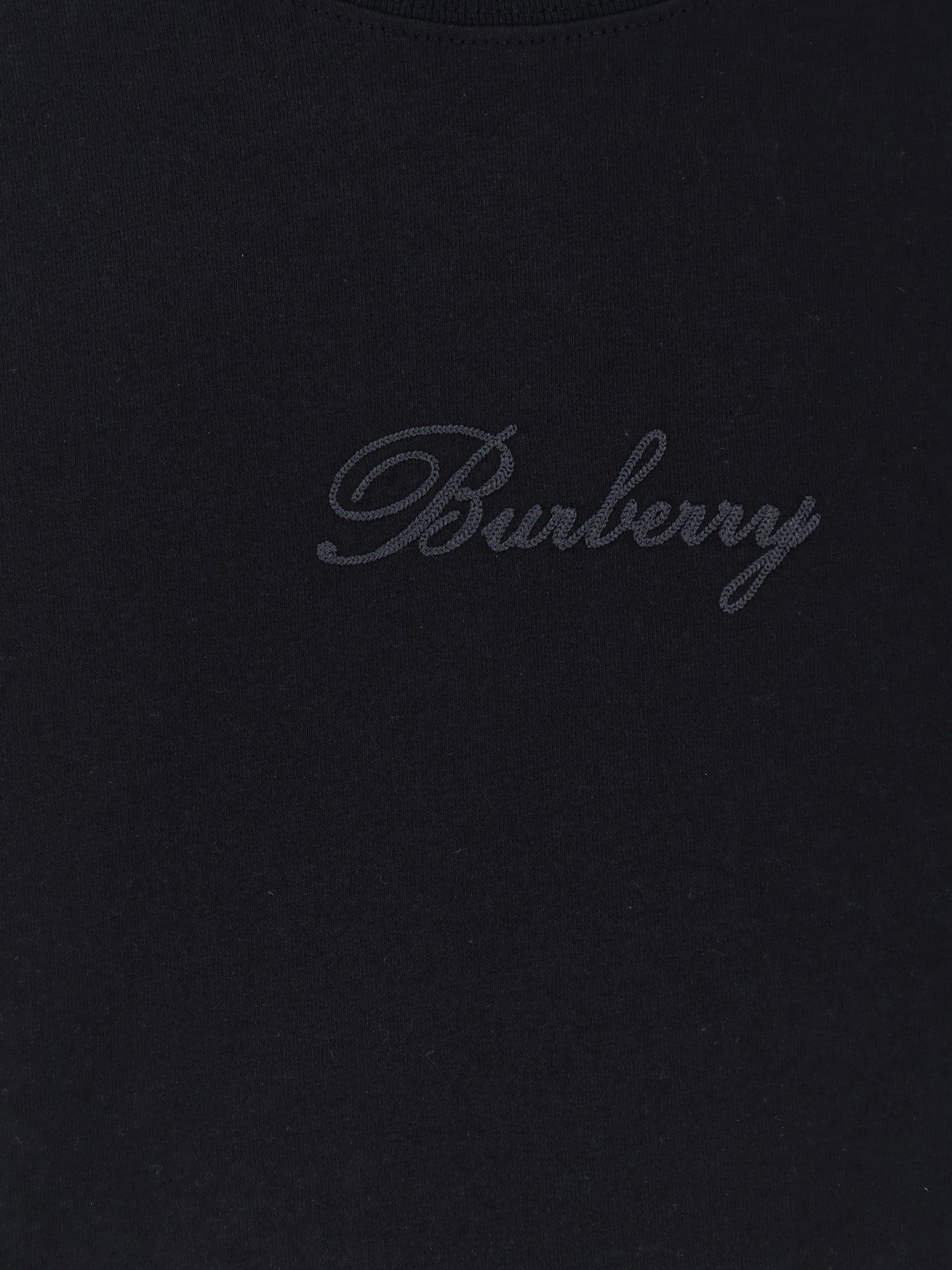 Burberry T-Shirts And Polos Black Cotone
