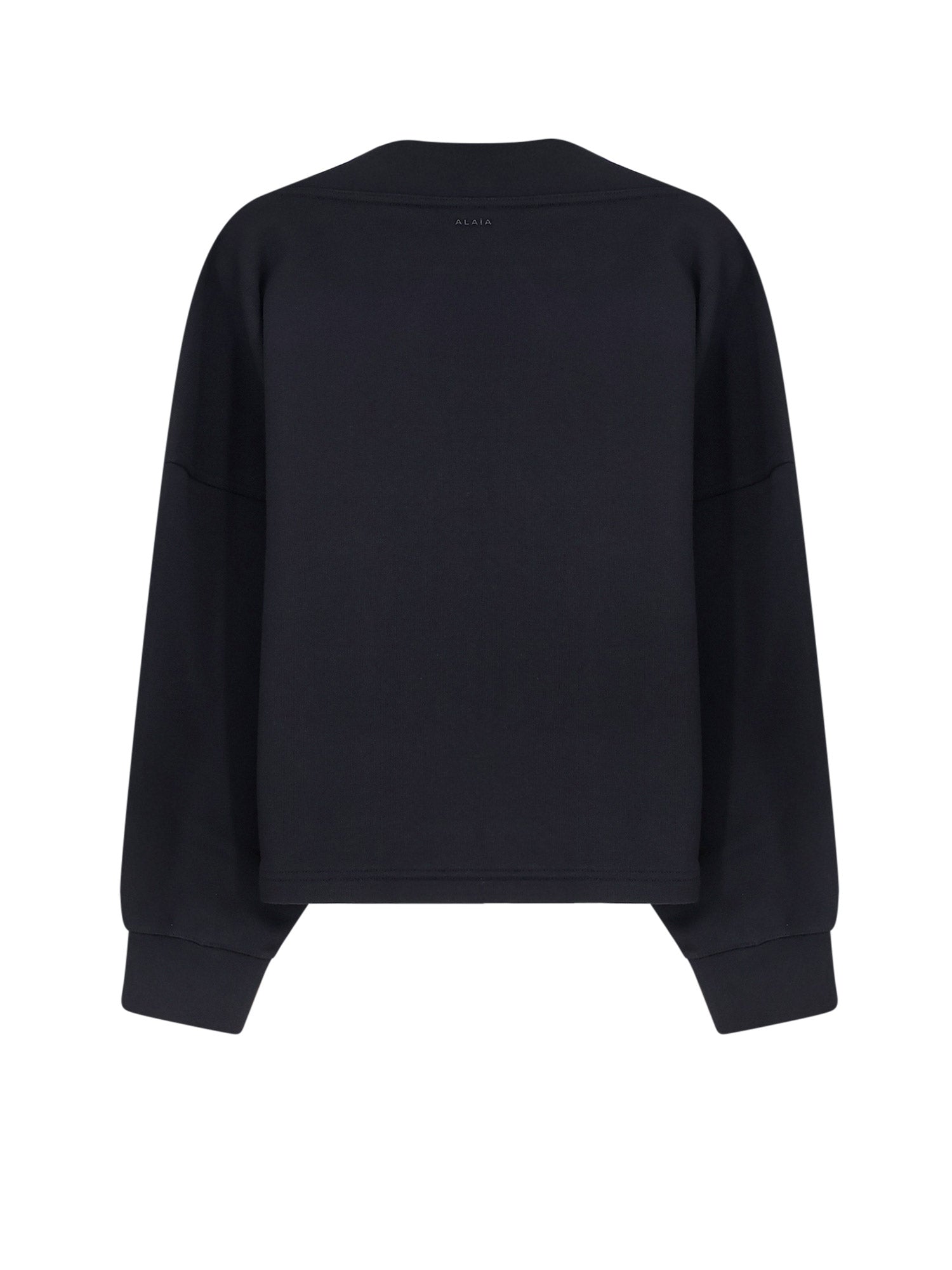 Alaia Sweaters Black Cotone