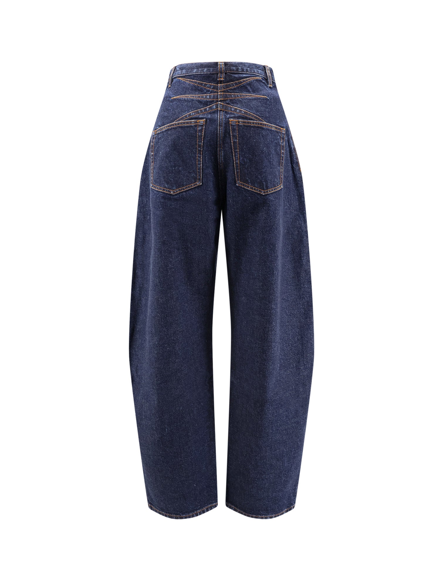 Alaia Jeans Dock Blue Cotone Poliuretano