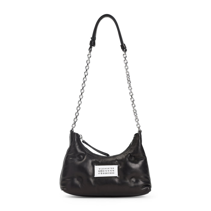 Glam Slam Hobo Micro Handbag Black Lamb Leather Bag