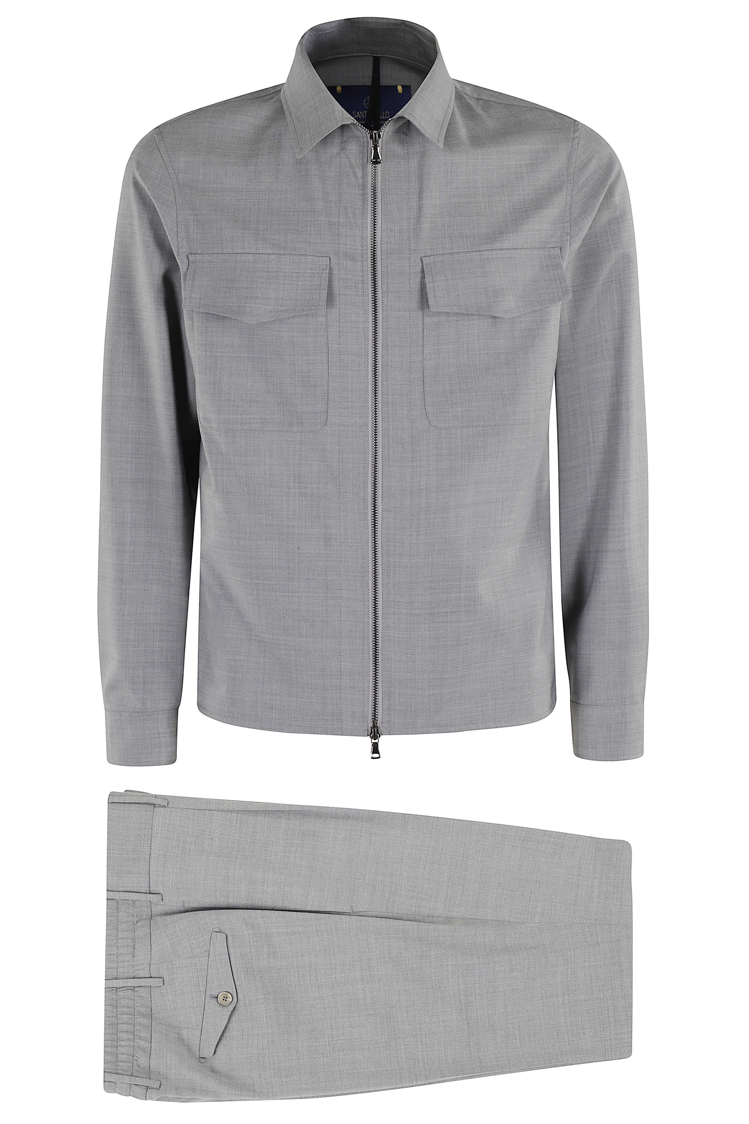 Giacca Grey Poliestere Lana Elastan Abito