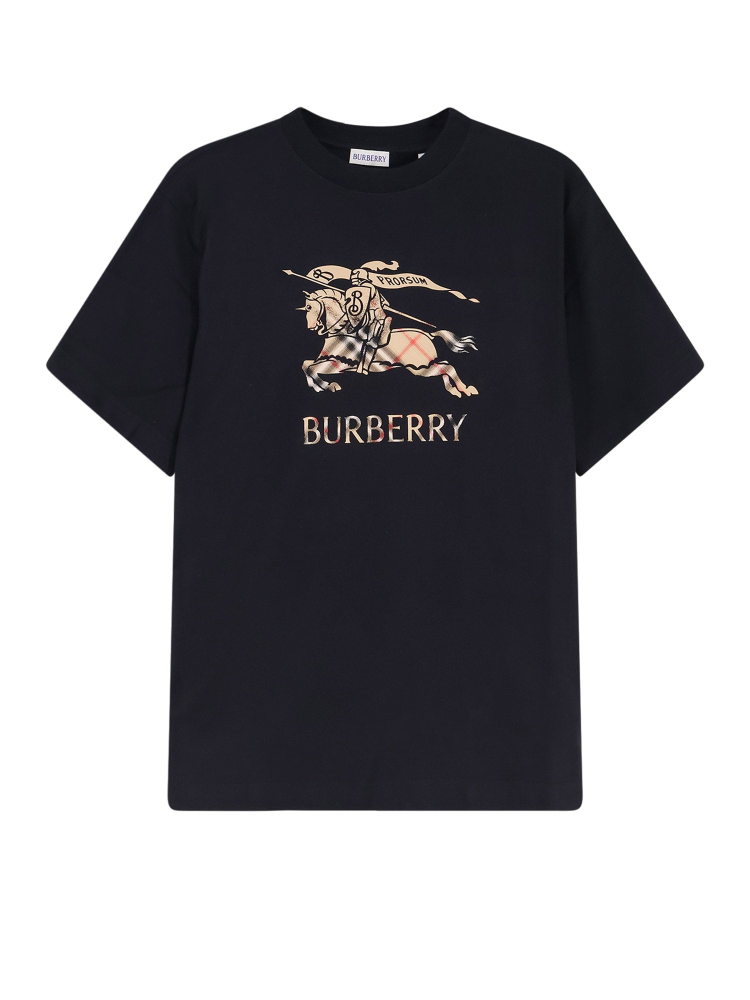 Burberry T-Shirts And Polos Black Cotone