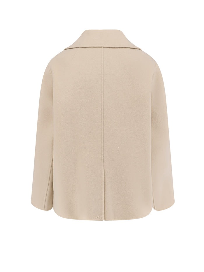 S MAX MARA Coats Yellow Lana Vergine