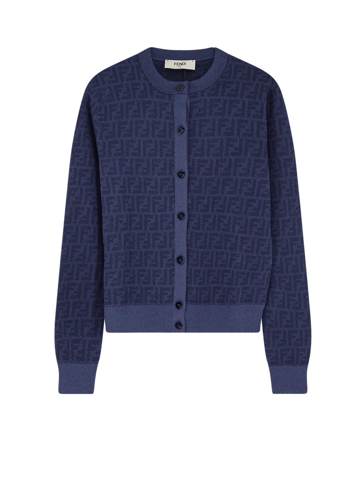 Fendi Sweaters Blueberry 26 Lana Seta