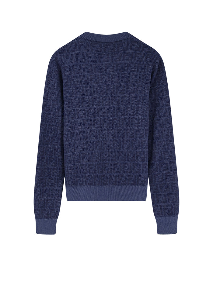 Fendi Sweaters Blueberry 26 Lana Seta