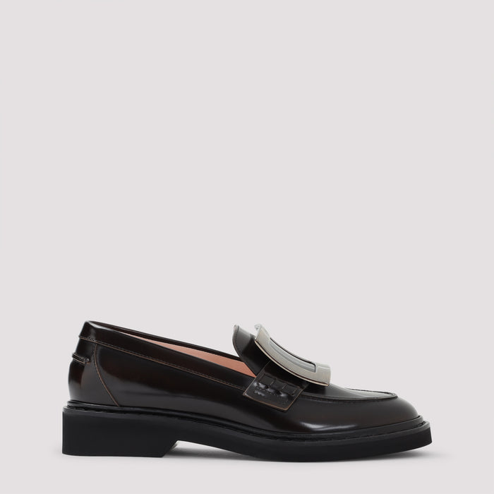 Viv Rangers Met Buc 25 Loafers Brown Leather Rubber Shoe