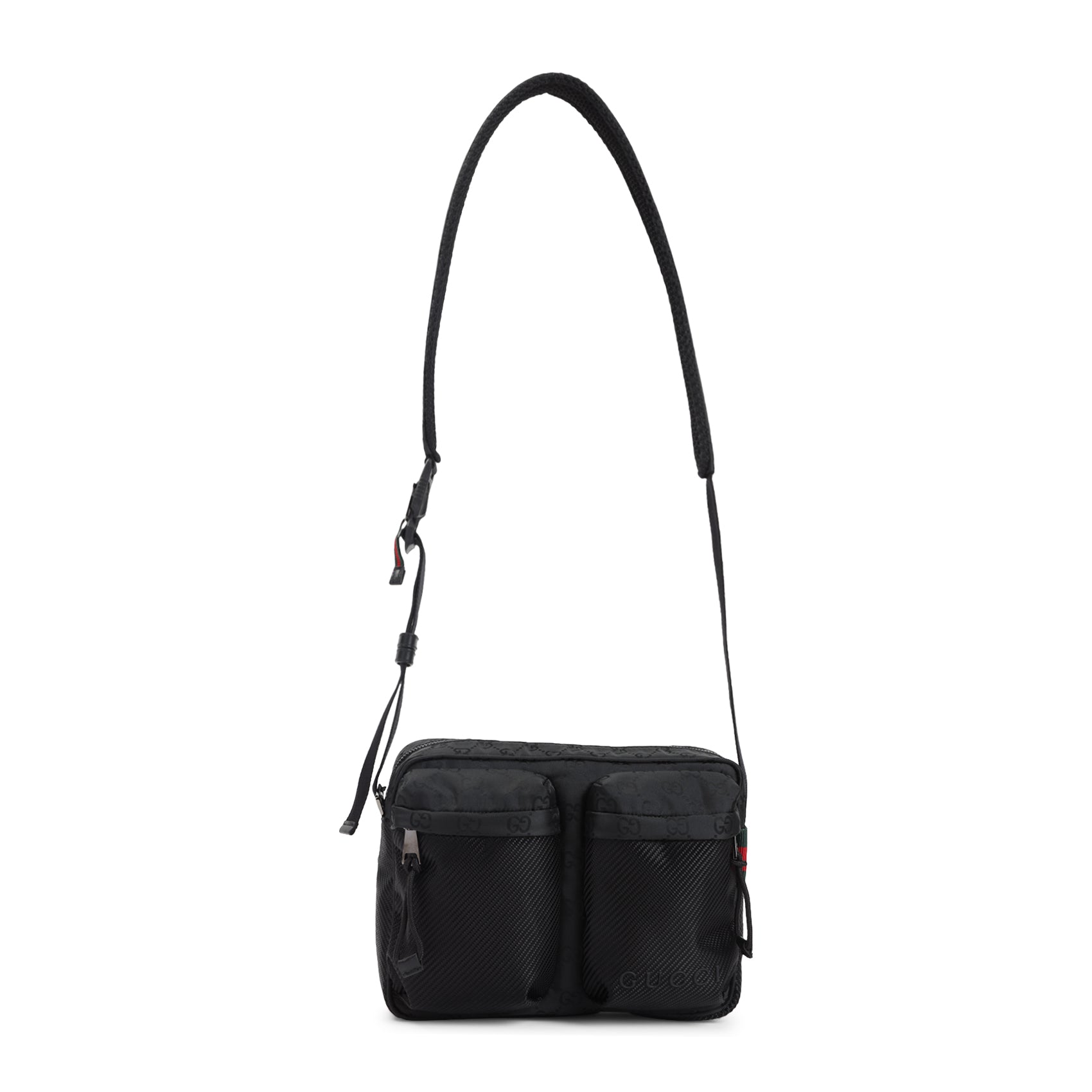 Nexus Shoulder Bag Black Polyamide Polyester