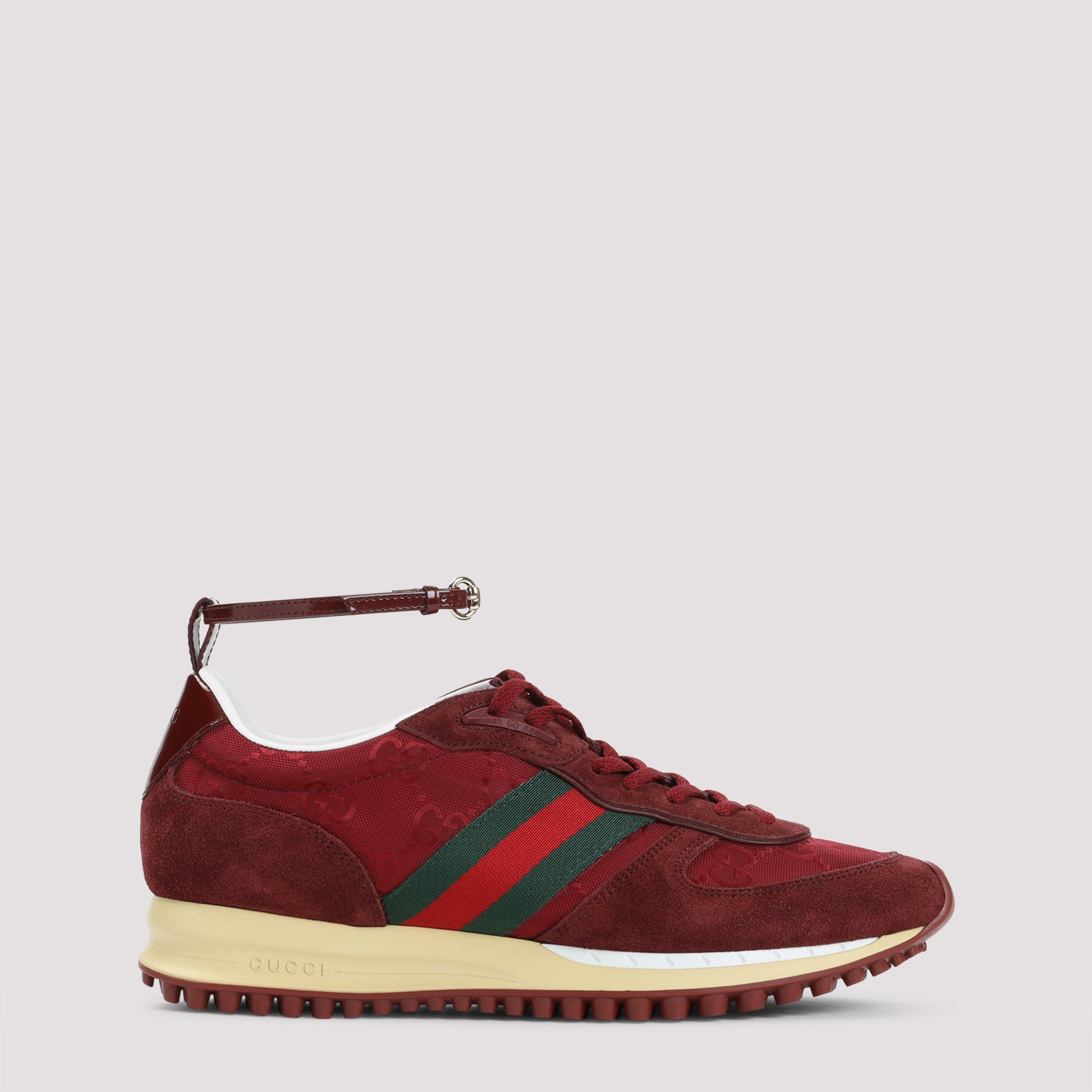 Nora Sneakers Red Leather Rubber Shoe