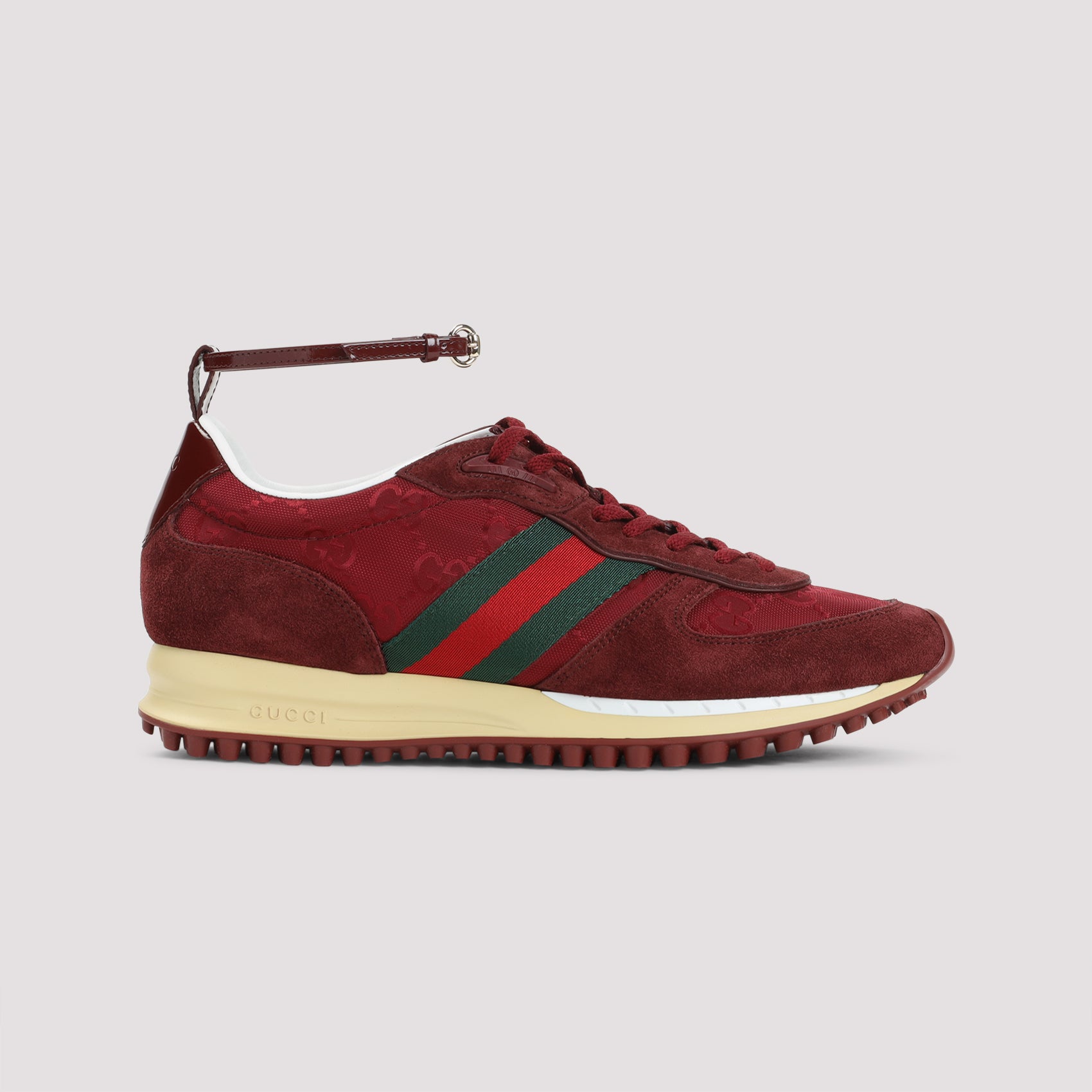 Nora Sneakers Red Leather Rubber Shoe