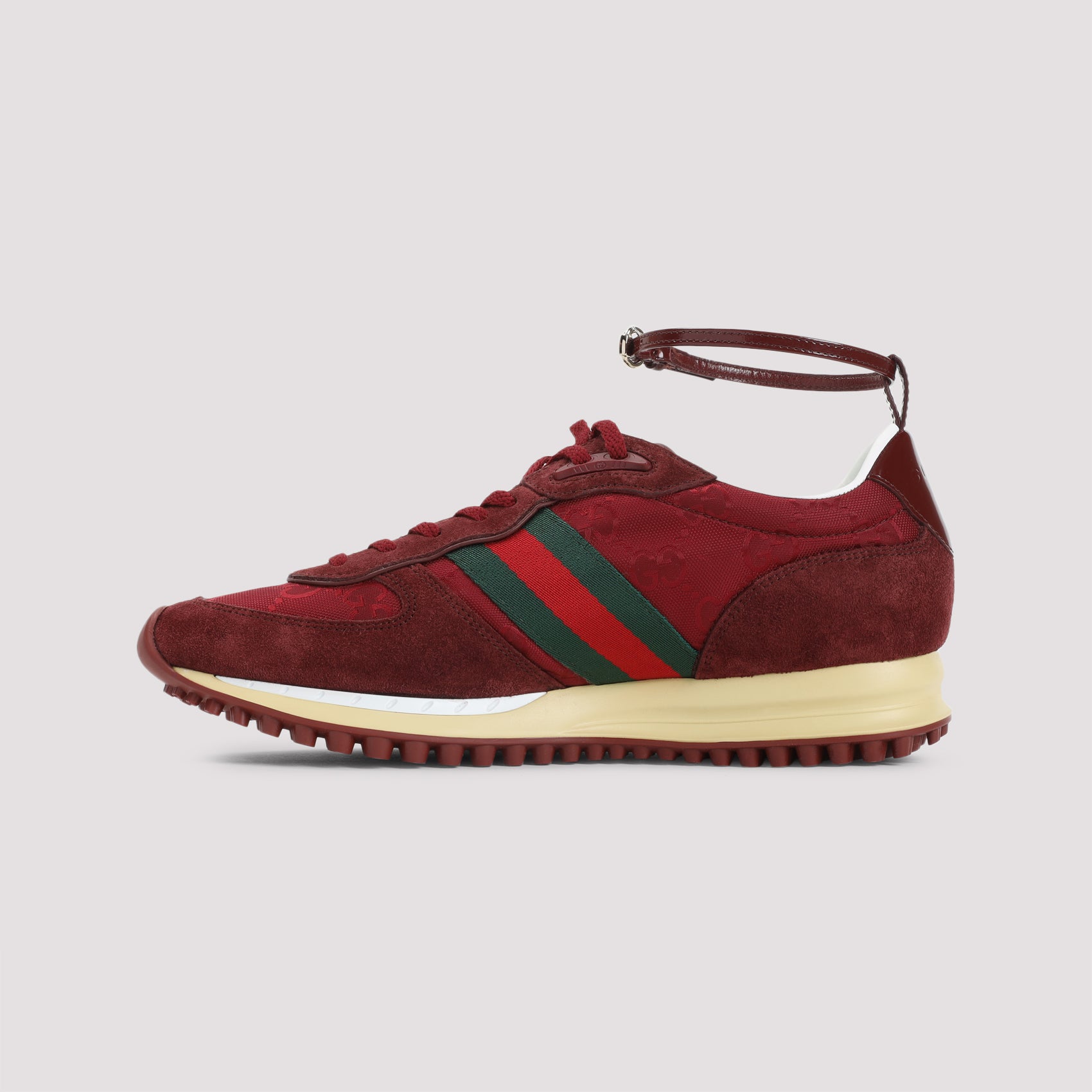 Nora Sneakers Red Leather Rubber Shoe