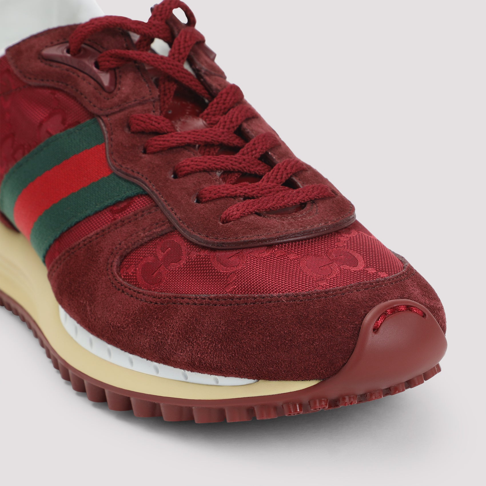 Nora Sneakers Red Leather Rubber Shoe