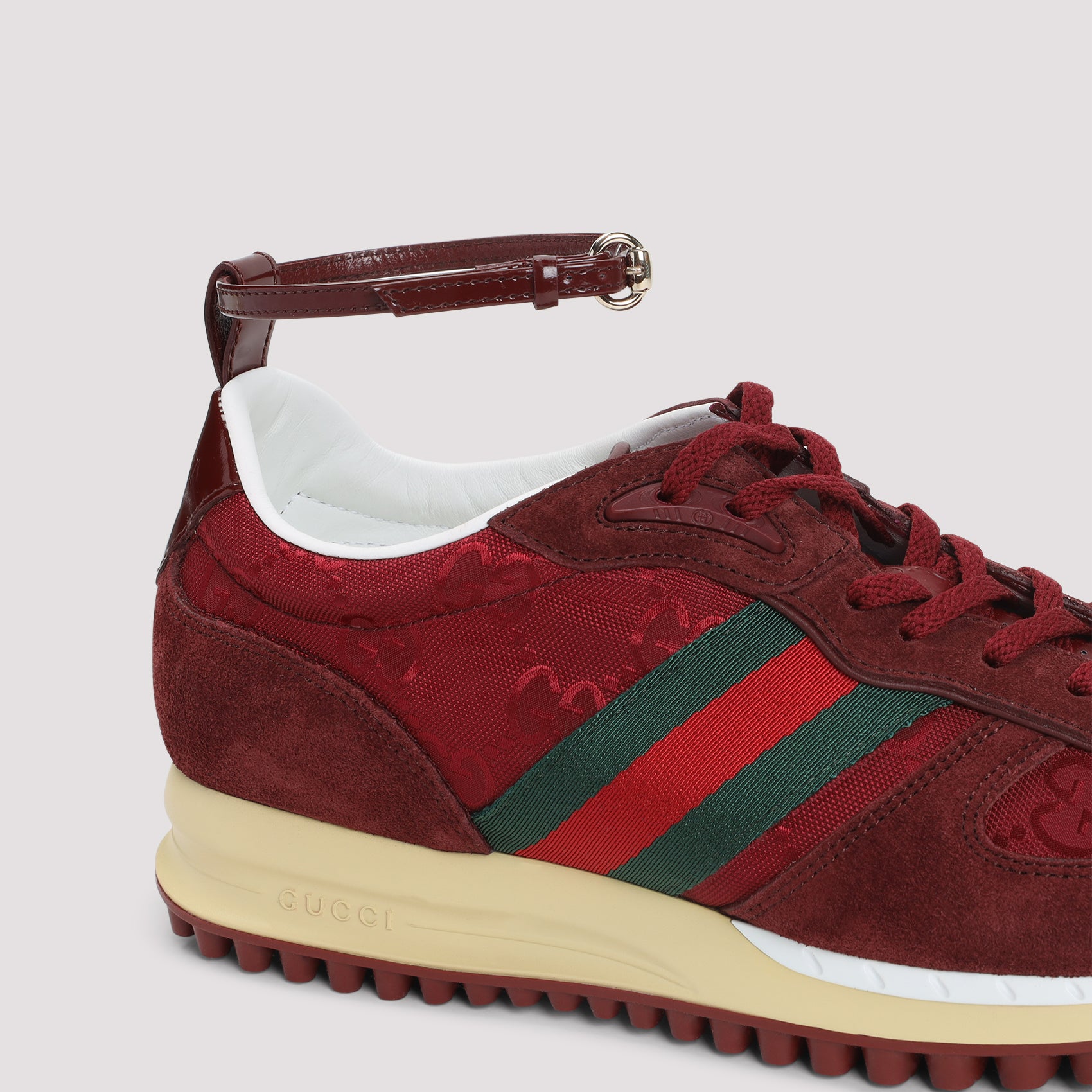 Nora Sneakers Red Leather Rubber Shoe