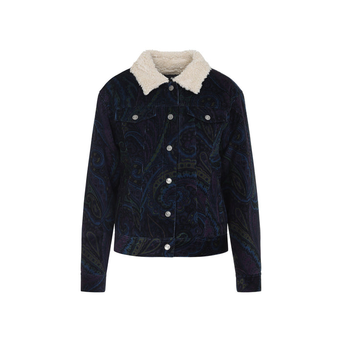 Outerwear Blue Cotton