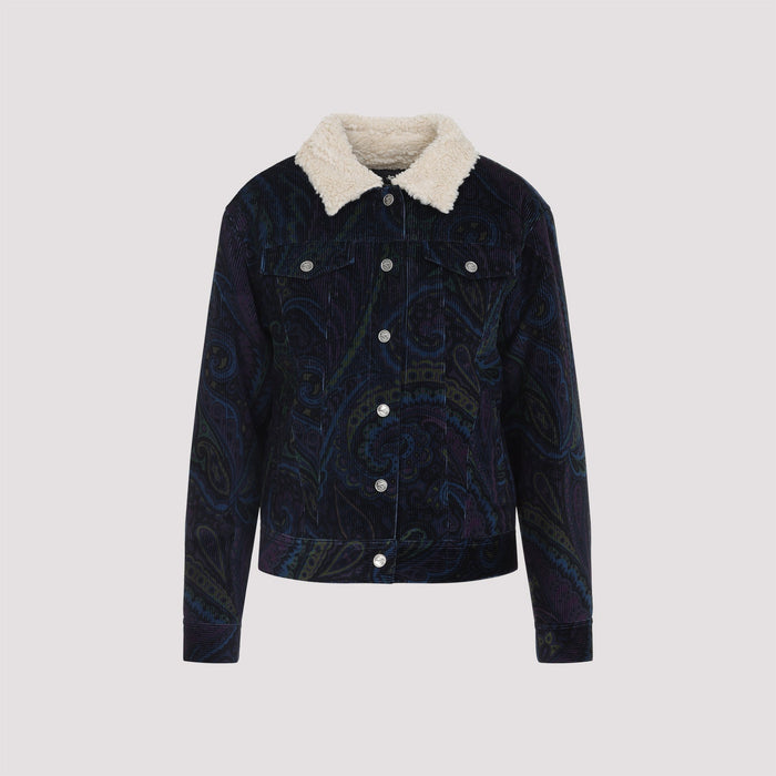 Outerwear Blue Cotton