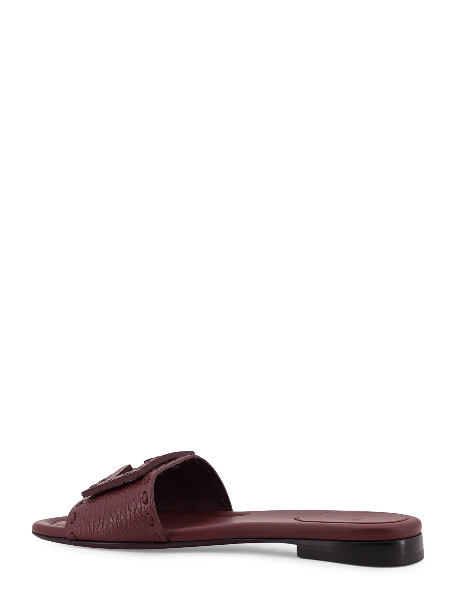 Fendi Sandals Bordeaux Bordea Bord Pelle