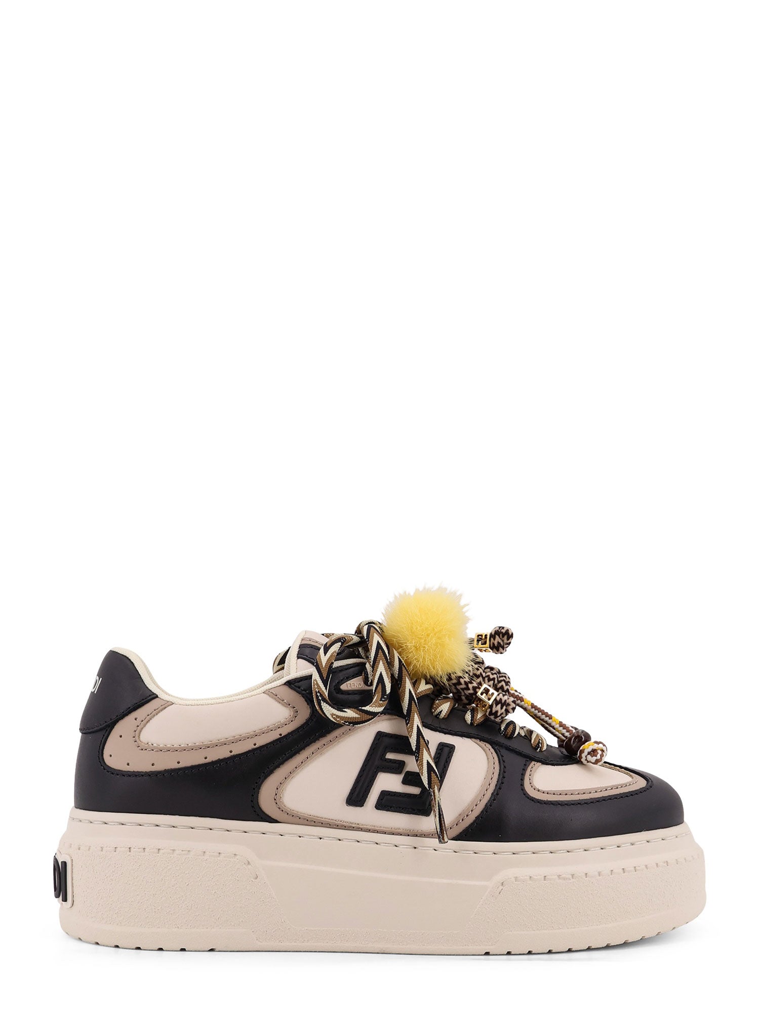 Fendi Sneakers Ner+b.ic-ambe Marshm Pelle/gomma