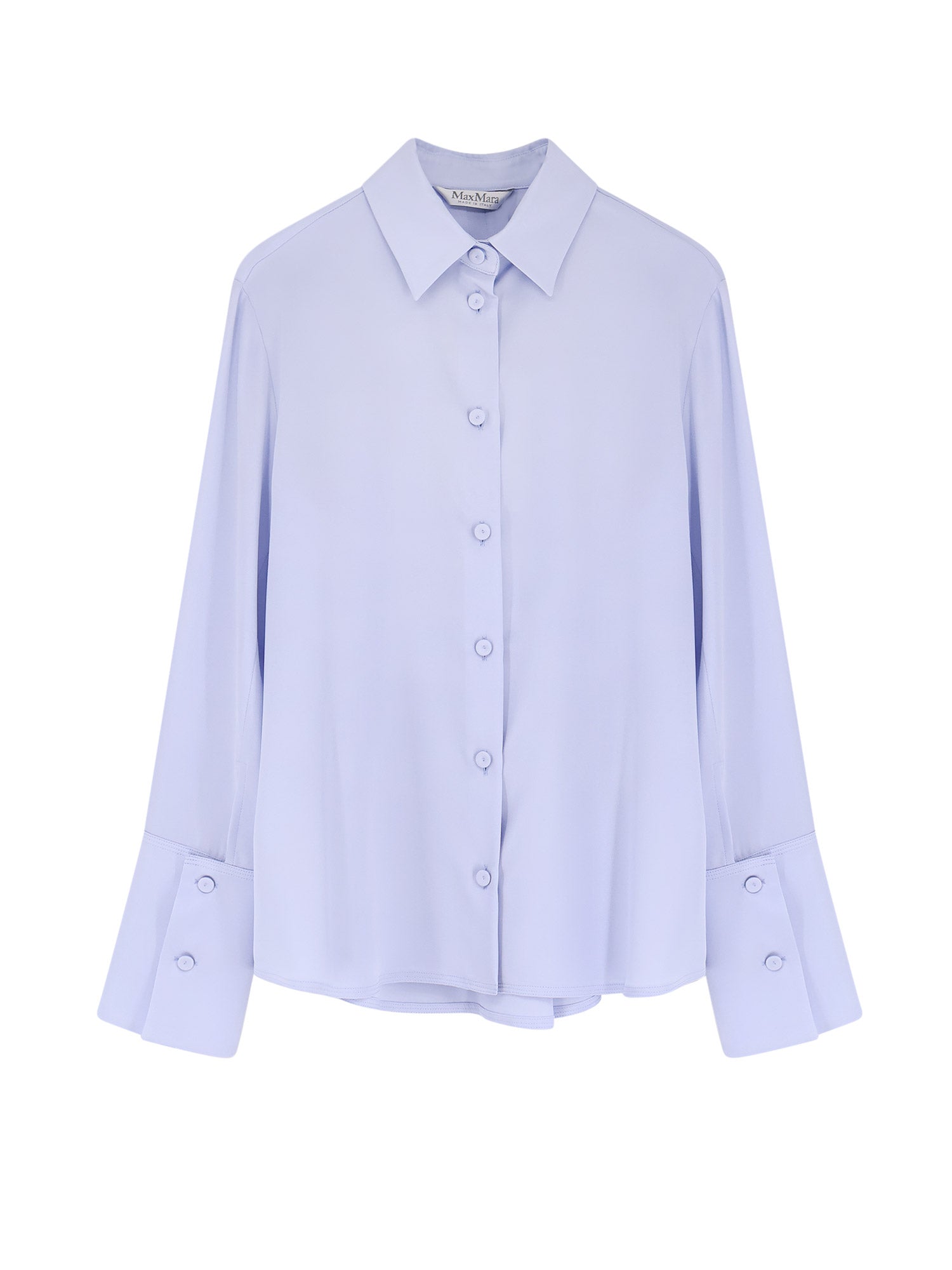 Max Mara Shirts Clear Blue Seta Elastan