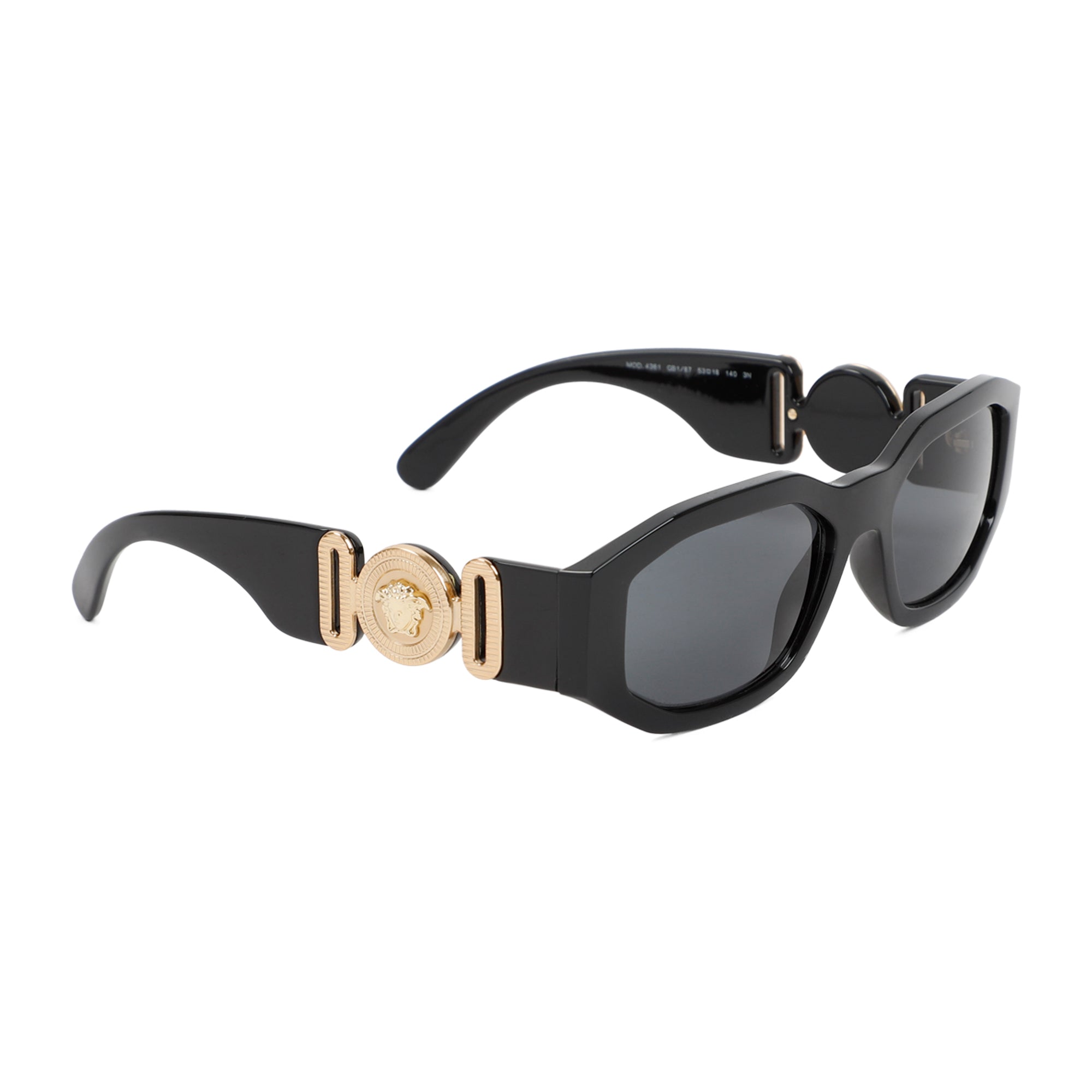 Versace Biggie Sunglasses Black Acetate Glasses