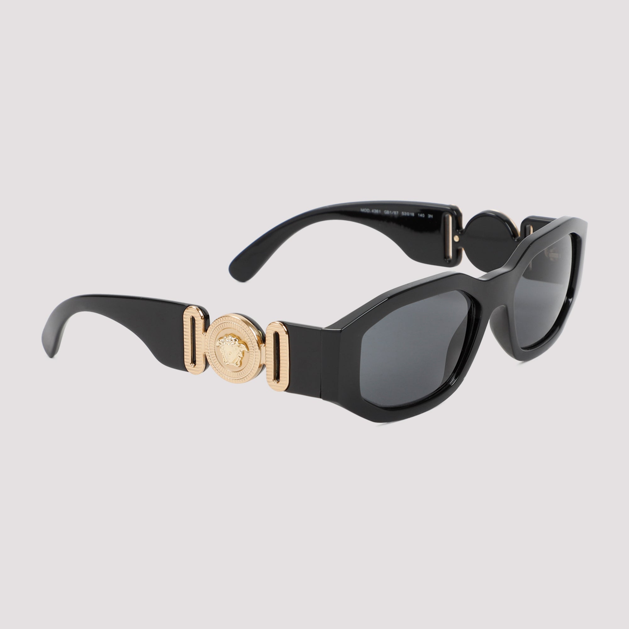 Versace Biggie Sunglasses Black Acetate Glasses