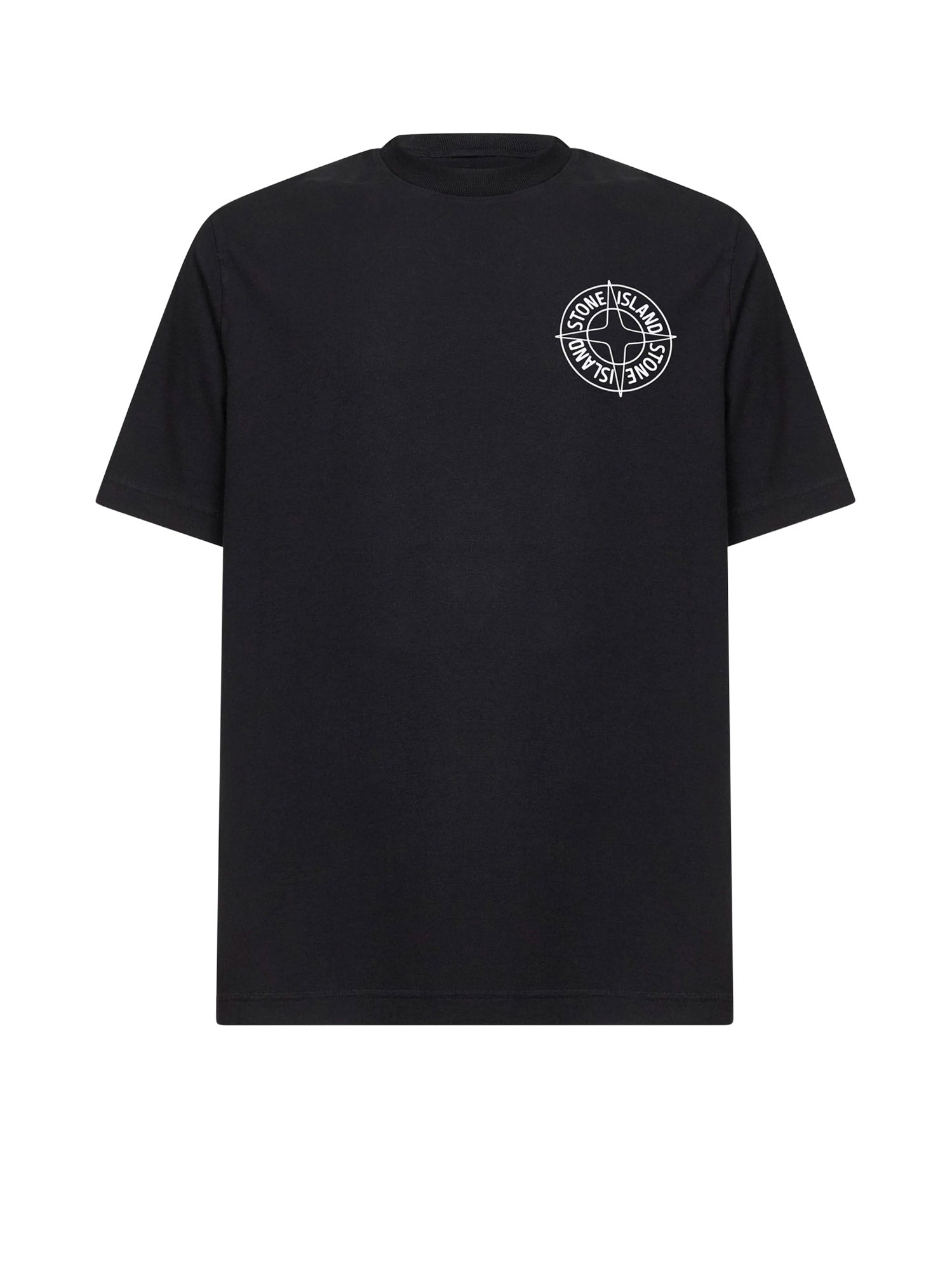 Stone Island T-Shirts And Polos Black Cotone