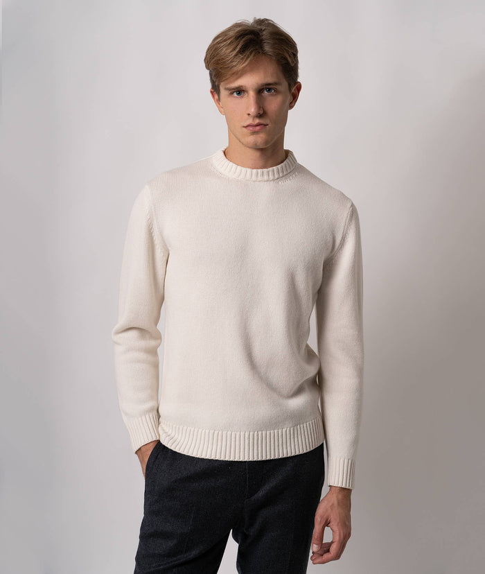 Crewneck Cashmere Sweater Bergen Beige Knitwear