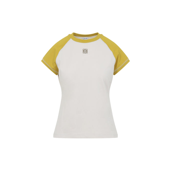 Small Fit T-shirt Nude & Neutrals Cotton Viscose Elastane Tshirt