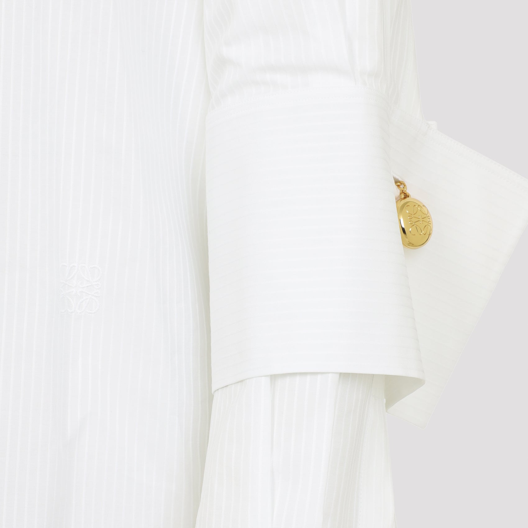 Crafted Shirt White Cotton Polyester
