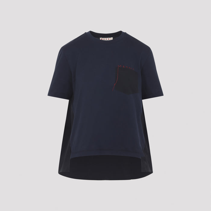 T-shirt Blue Cotton Tshirt