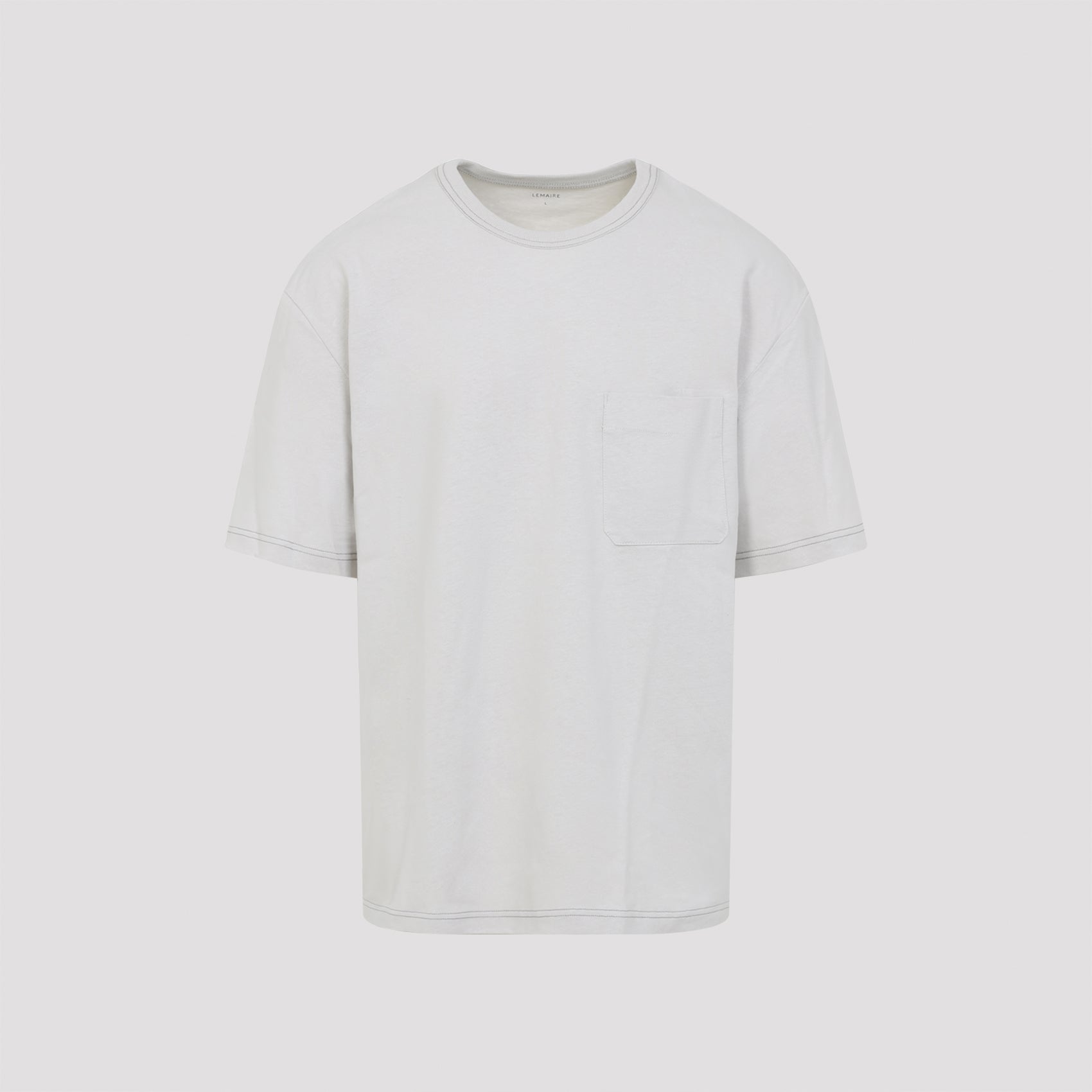 Boxy Short Sleeves T-Shirt Nude & Neutrals Cotton Linen Tshirt