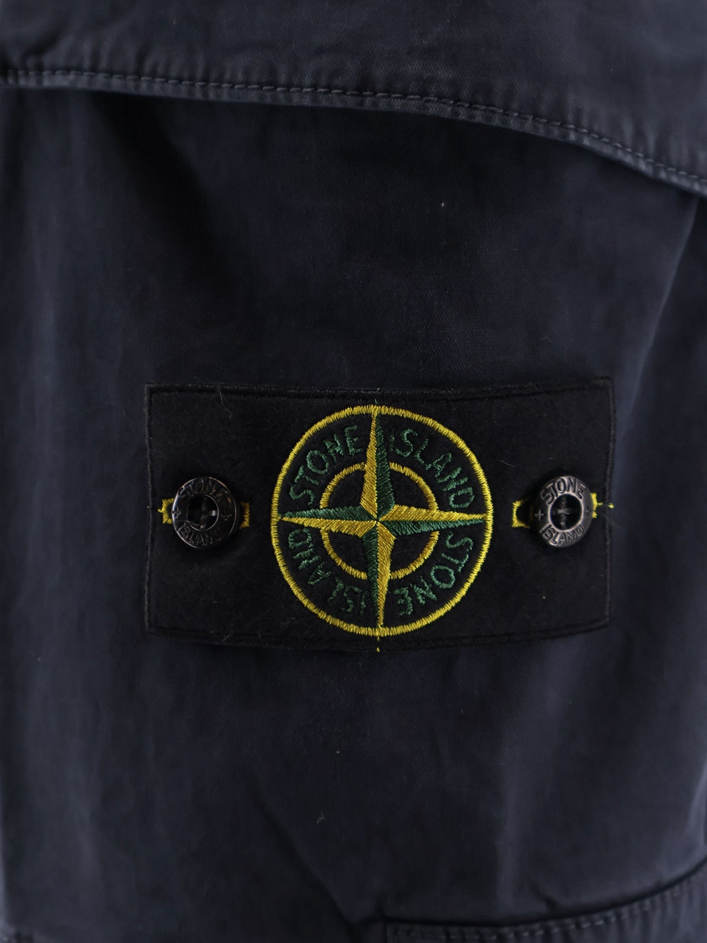 Stone Island Shorts Blue Cotone Elastan