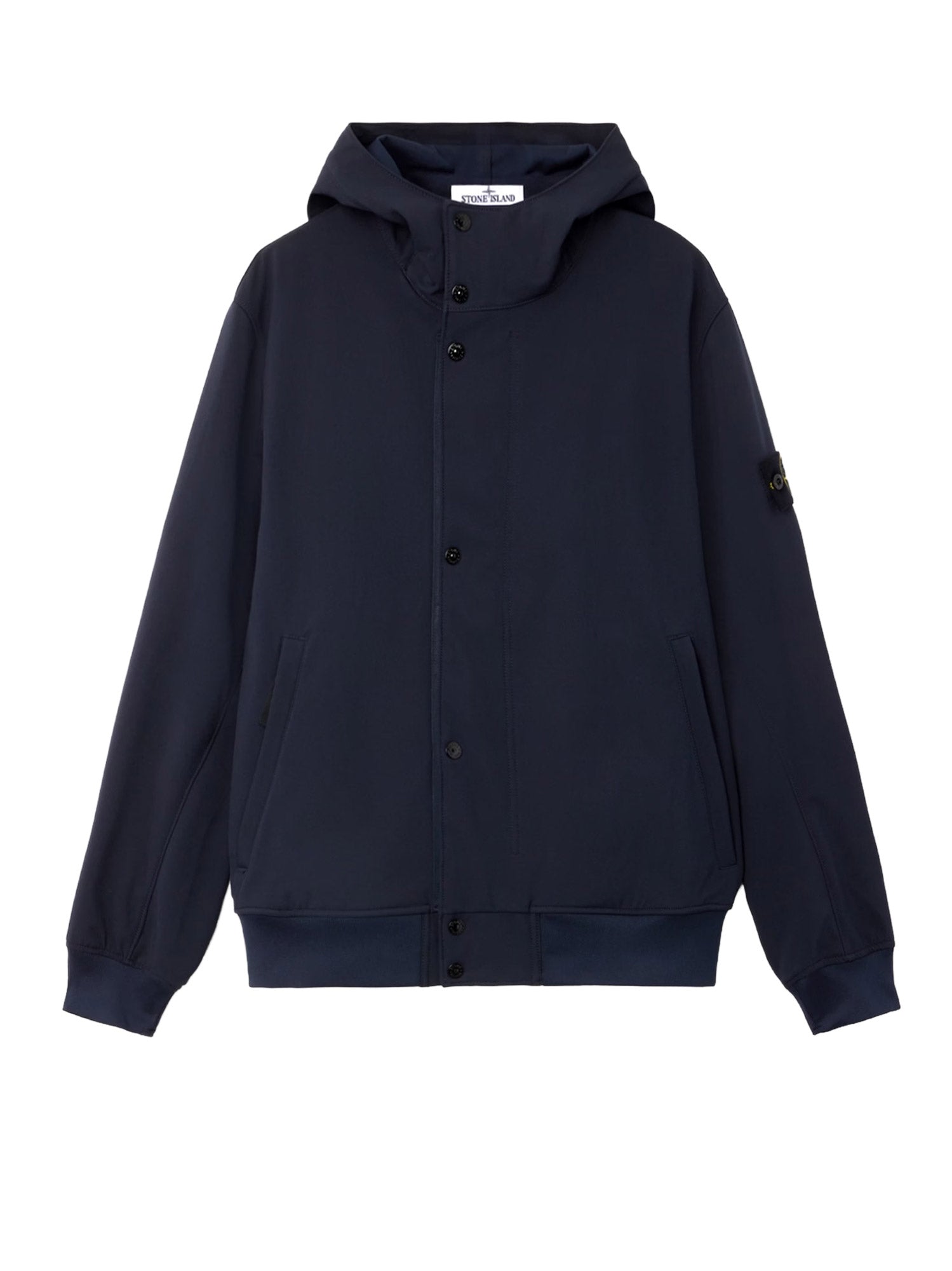 Stone Island Jackets Blue Poliestere Elastan