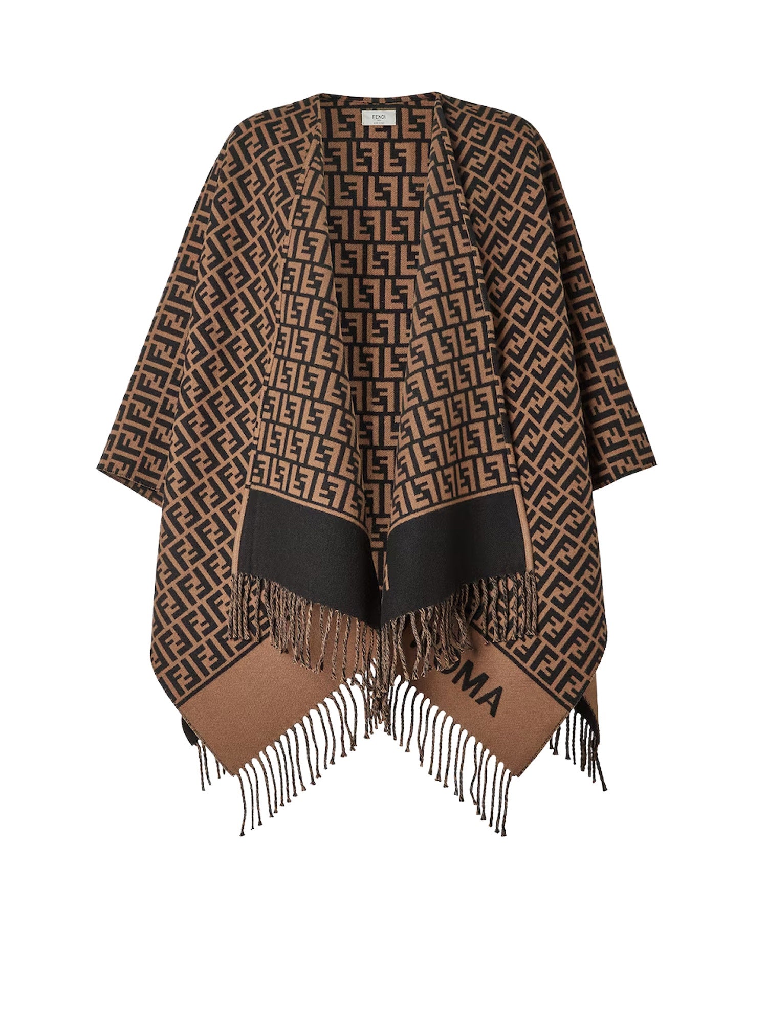 Fendi Jackets Brown Lana Vergine Cashmere