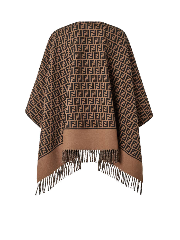 Fendi Jackets Brown Lana Vergine Cashmere